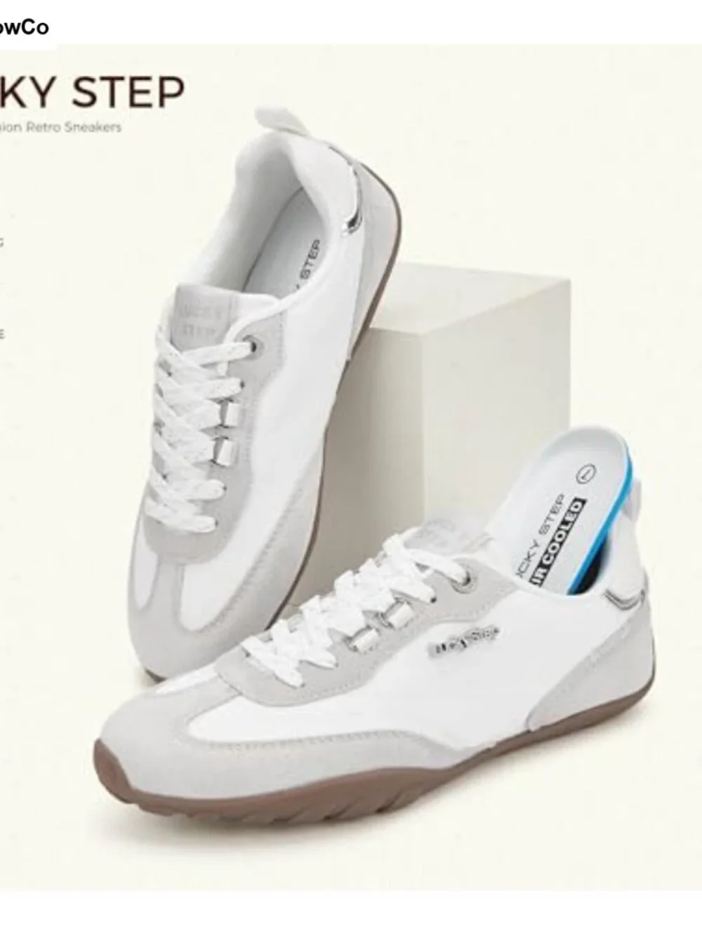 Women's Retro Fashion Sneakers Lightweight Non Slip Casual Lace Up